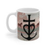 Mug Camargue Éternelle – Croix Camarguaise, Chevaux Sauvages, Flamants Roses & Nature du Sud