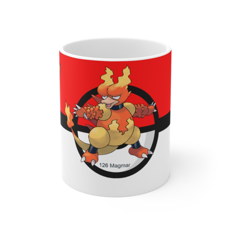 Mug Tasse Pokémon Magmar – Café volcanique & ambiance incandescente