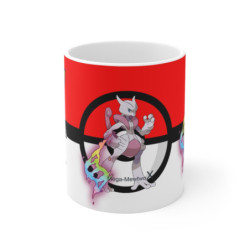 Mug Tasse Pokémon Mewtwo X et Y  – Dualité, puissance & maîtrise