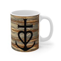 Mug Tasse Camargue Authentique – L’âme du Sud sur bois vieilli