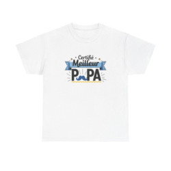 T-shirt “Certifié Meilleur Papa” – Un hommage fun et stylé à tous les papas