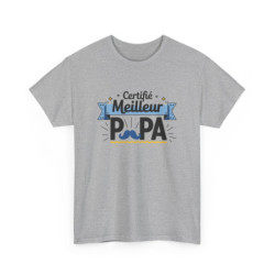 T-shirt “Certifié Meilleur Papa” – Un hommage fun et stylé à tous les papas