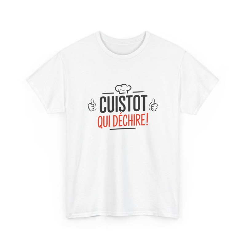 T-shirt "Cuistot qui déchire" – Idée cadeau pour chef amateur ou pro tee shirt cuisinier