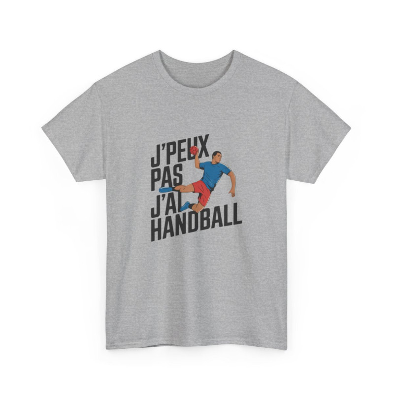 T-shirt “J’peux pas j’ai handball” – Pour passionnés de sport et de terrain