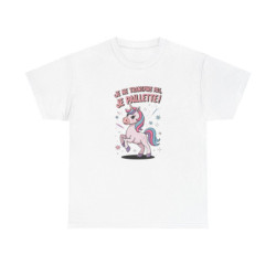 T-shirt Licorne “Je ne transpire pas, je paillette” – Magie et humour à paillettes tee shirt amusant
