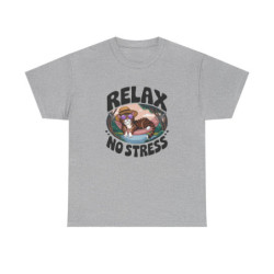 T-shirt “Relax No Stress” – Ambiance détente assurée tee shirt animal amusant drôle humour