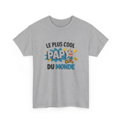 T-shirt “Le Plus Cool Papy du Monde” – Cadeau fun et tendre pour les super grands-pères tee shirt
