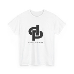 T-shirt Or et Platine logo...