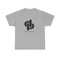 T-shirt Or et Platine logo DP – Tee shirt sobre et stylé homme femme adulte