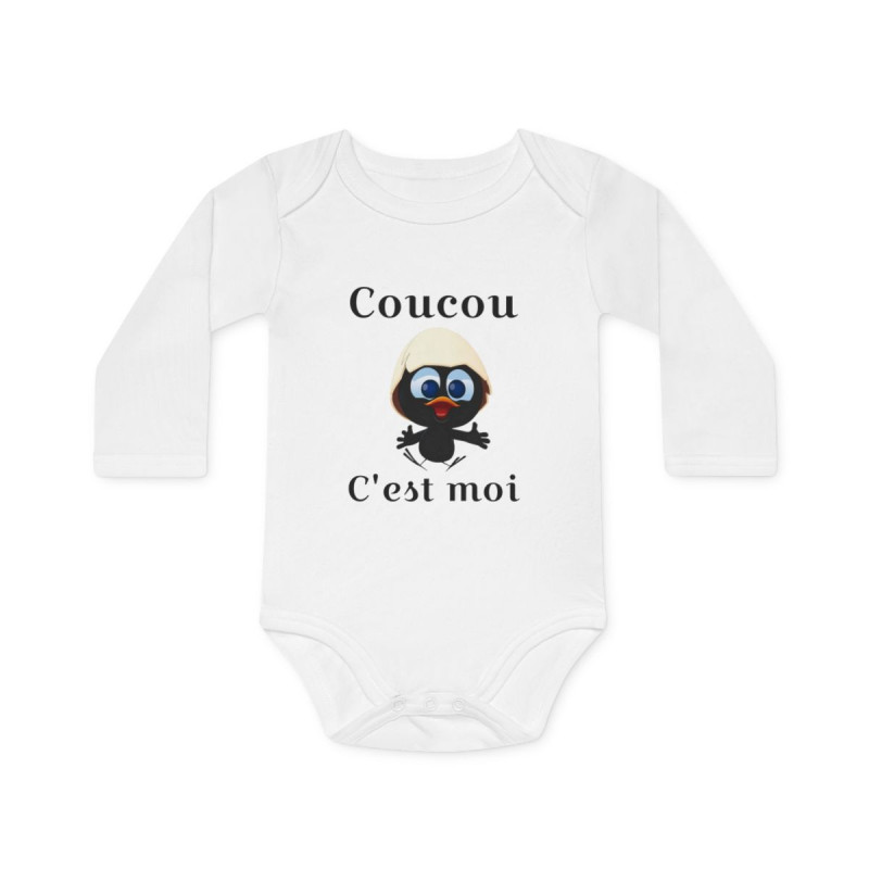 Body bébé blanc Calimero – 100% coton – Humour mignon – Cadeau naissance original