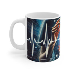 Mug cœur battement médecin infirmière santé hôpital cadeau