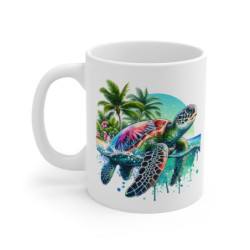 Mug tortue de mer tropicale...