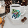 Mug tortue de mer tropicale colorée plage nature mer vacances