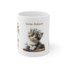 Mug chaton prénom personnalisé fleurs printemps mignon cadeau