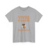 T-shirt humour Vivre d’amour et de cacahuètes fun homme femme S à 3XL