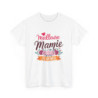 T-shirt Meilleure Mamie du Monde fleuri femme blanc gris S à 3XL