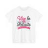 T-shirt humour retraite femme floral drôle cadeau départ retraitée vive la retraite blanc gris S à 3XL