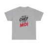 T-shirt Ici le chef c’est moi – Humour autorité maison