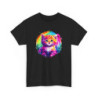 T-shirt Chat Aquarelle Arc-en-Ciel – Félin Artistique