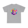 T-shirt Chat Aquarelle Arc-en-Ciel – Félin Artistique