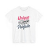 T-shirt Femme Unique Mieux Que Parfaite Citation Positive Cadeau Humour