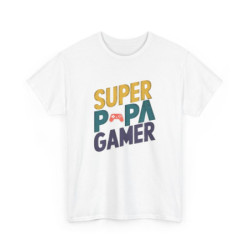 T-shirt Papa Gamer Cadeau...