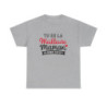 T-shirt femme Meilleure Maman – coeur, amour, cadeau maman – blanc/gris – S à 3XL