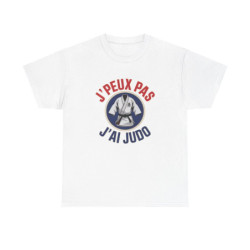 T-shirt judo drôle  J’peux pas j’ai judo  Blanc gris noir S à 3XL