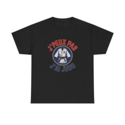 T-shirt judo drôle  J’peux pas j’ai judo  Blanc gris noir S à 3XL