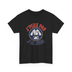 T-shirt judo drôle  J’peux pas j’ai judo  Blanc gris noir S à 3XL