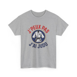 T-shirt judo drôle  J’peux pas j’ai judo  Blanc gris noir S à 3XL