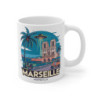 Mug Tasse Café Marseille OVNI Scooter 325ml – Design rétro urbain