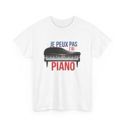 T-shirt pianiste J’peux pas...