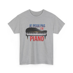 T-shirt pianiste J’peux pas j’ai piano – Musique humour tee shirt