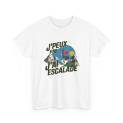 T shirt drôle escalade...