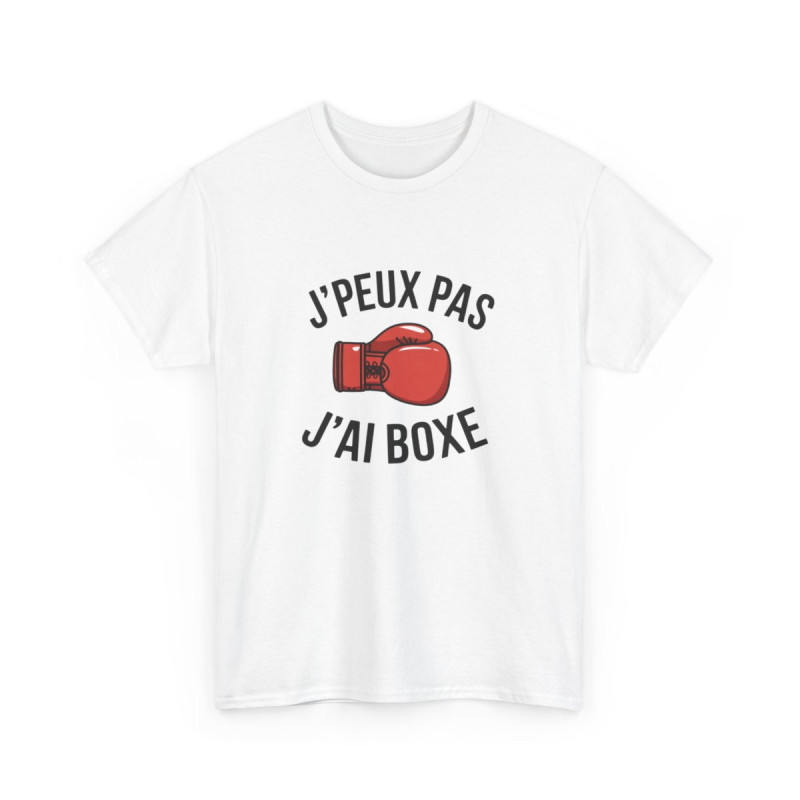T-shirt boxe homme femme  Je peux pas j’ai boxe drôle et sportif tee shirt