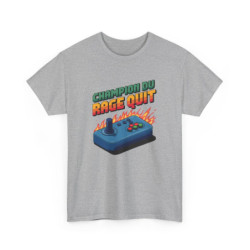 T shirt Gamer Rétro Champion du Rage Quit Pixel Art tee shirt