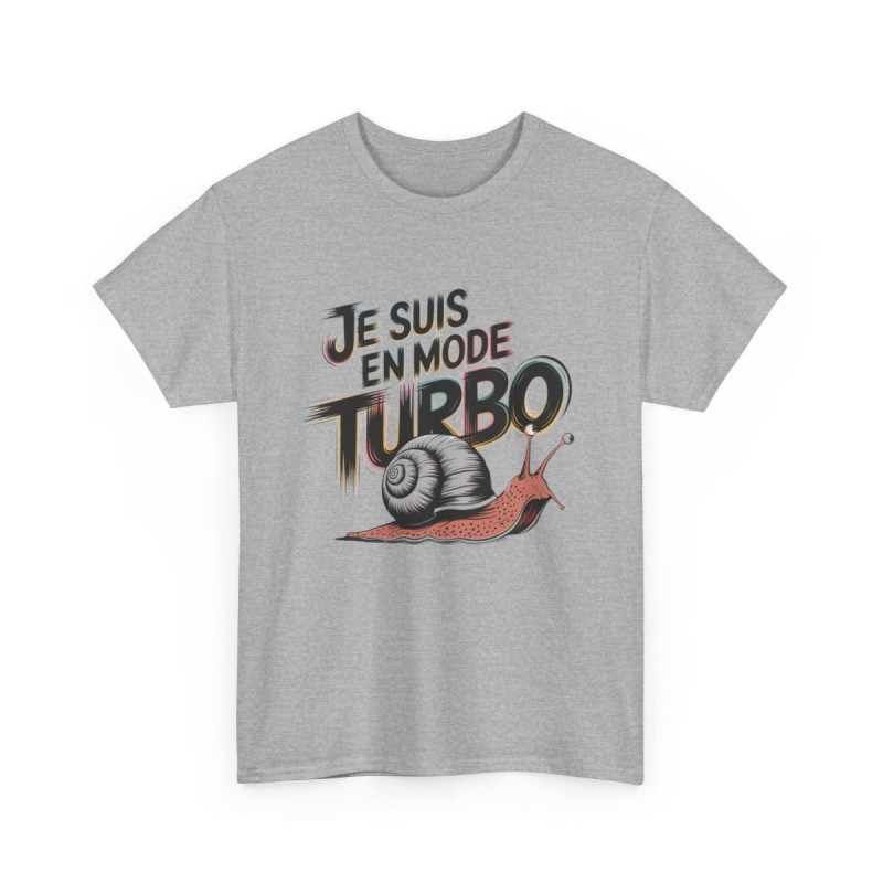 T-shirt Humour Escargot Je suis en mode Turbo tee shirt amusant drôle animal