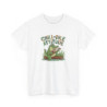T-shirt Chillodile Attitude détente jungle blanc ou gris humour animal amusant crocodile