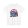 T shirt Rétro Cassette Vintage  Sois Gentil Rembobine Ton Attitude  Look 80s Positif Humour Blanc et Gris