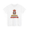 T-shirt Chat Roi Humour  Serviteur Apporte-Moi des Croquettes  Tee-shirt BlancMignon pour Amoureux des Chats
