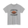 T shirt Blanc Gris J’Peux Pas J’ai Rugby  Tee Shirt Humoristique Sportif Rugby Homme Femme Supporter