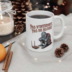 Mug Geek Drôle Pas d’Internet, Pas de Gloire Tasse Humour Chevalier  Développeur, Geek ou Collègue