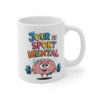 Mug Jour de Sport Mental Tasse Drôle Motivation Cerveau Musculation  Travail Stress Confiance Pensée Positive Bureau Originale