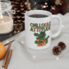 Mug Chillodile Attitude Tasse Drôle Crocodile Cool Guitare  Tropicale Relax Humour Cadeau Original Musique Zen