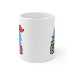 Mug Né Pour Briller Tartine Héros  Tasse Petit Déjeuner Amusante et Motivante  Cadeau Fun Original Positif Matinée