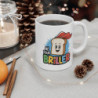 Mug Né Pour Briller Tartine Héros  Tasse Petit Déjeuner Amusante et Motivante  Cadeau Fun Original Positif Matinée