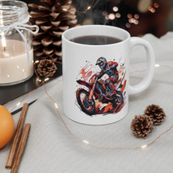 Mug Motocross Rider Tasse Motard Extrême Moto Cross Rider  Sport Aventure Rider Homme Femme Fan Moto Course