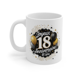 Mug Joyeux Anniversaire 18...
