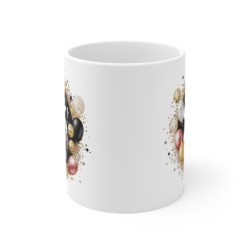 Mug Tasse Joyeux Anniversaire 25 Ans  Ballons et Champagne Idée Cadeau Chic et Festif